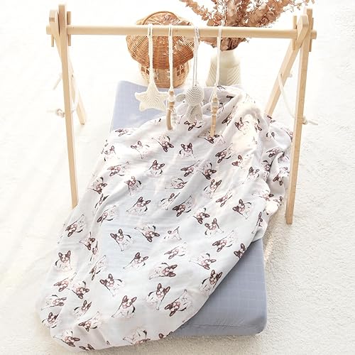 Miniatura 30 de LifeTree Mantas para envolver al bebé, 70 % viscosa de bambú y 30 % muselina de algodón, para niños y niñas, manta de recepción para recién nacidos