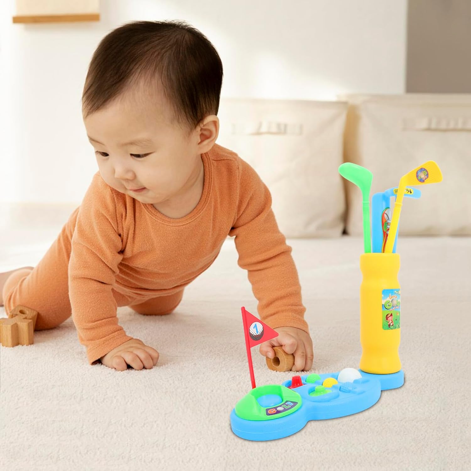 Golf Clubs Lightweight Plastic Golf for Outdoor Garden Play Fun Sports Game to Develop Coordination Imagination and Patience Material for Indoor and Outdoor Use