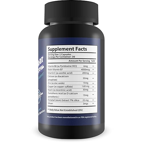 Miniatura 2 de Fungus Clear Grow - Soporte para el crecimiento de uñas, piel y cabello - Ayuda a apoyar el crecimiento natural de la piel y las uñas con esta