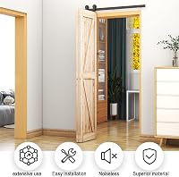 WOLFBIRD 122 cm-es Harmonika Ajtó Vasalat Szett - Egyoldalas Tolóajtó Rendszer 2 Ajtóhoz, Összecsukható Acél Szerkezet Beltéri Ajtókhoz 7
