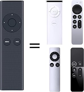New Replacement Remote for Apple TV 4K 1 2 3, Compatible with Apple TV A1294 A1469 A1427 A1378 MC377LL/A MM4T2AM/A MD199L...