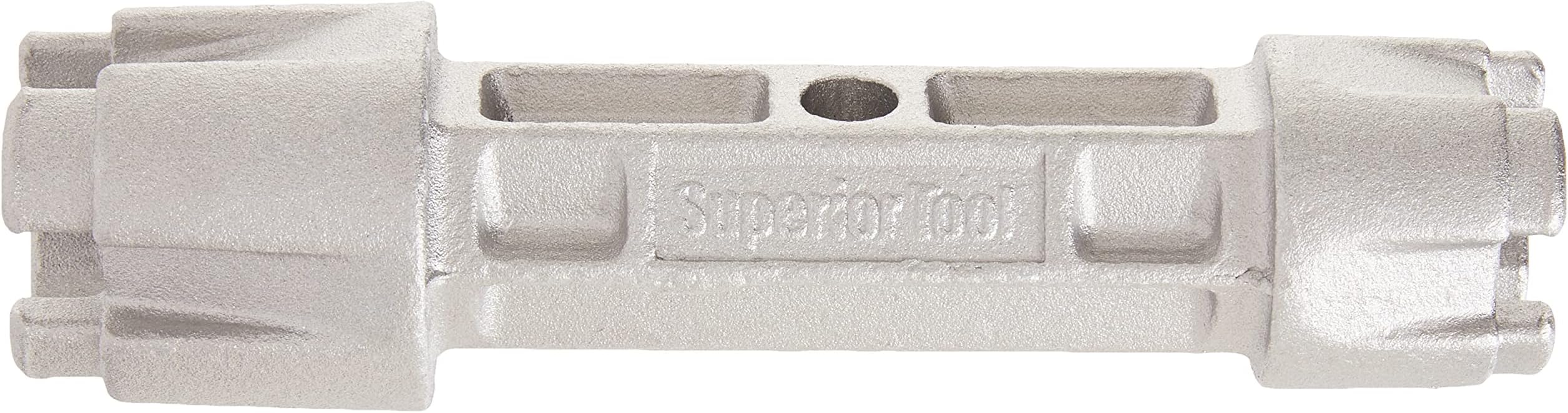 06020 Tub Drain Wrench (Dumbell Wrench)-Dual Ended Drain Wrench that fits 3/8 or 1/2 Inch Ratchet Wrench