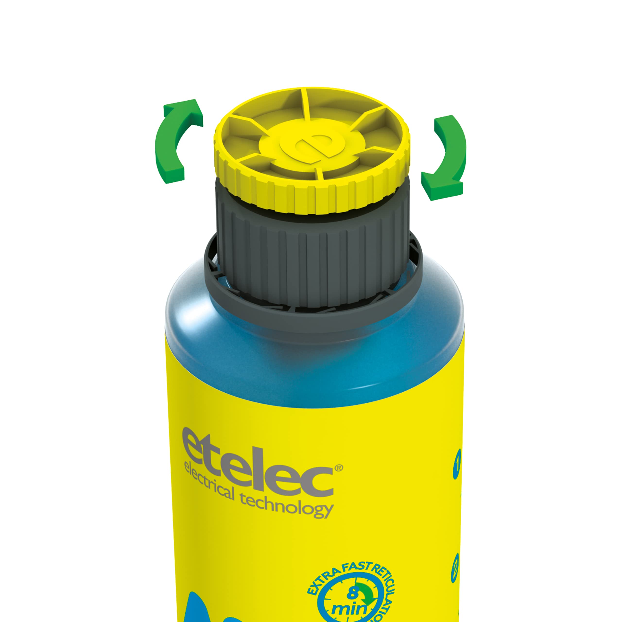 Etelec Mpone Mpone Gel de silicona Monoflacone, relleno aislante eléctrico, cajas de derivación (MP106-0.600 litros)