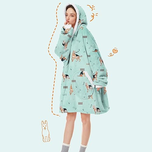 Miniatura 2 de American Trends Manta con capucha acogedora y cálida de gran tamaño, manta de sherpa para regalar a mujeres