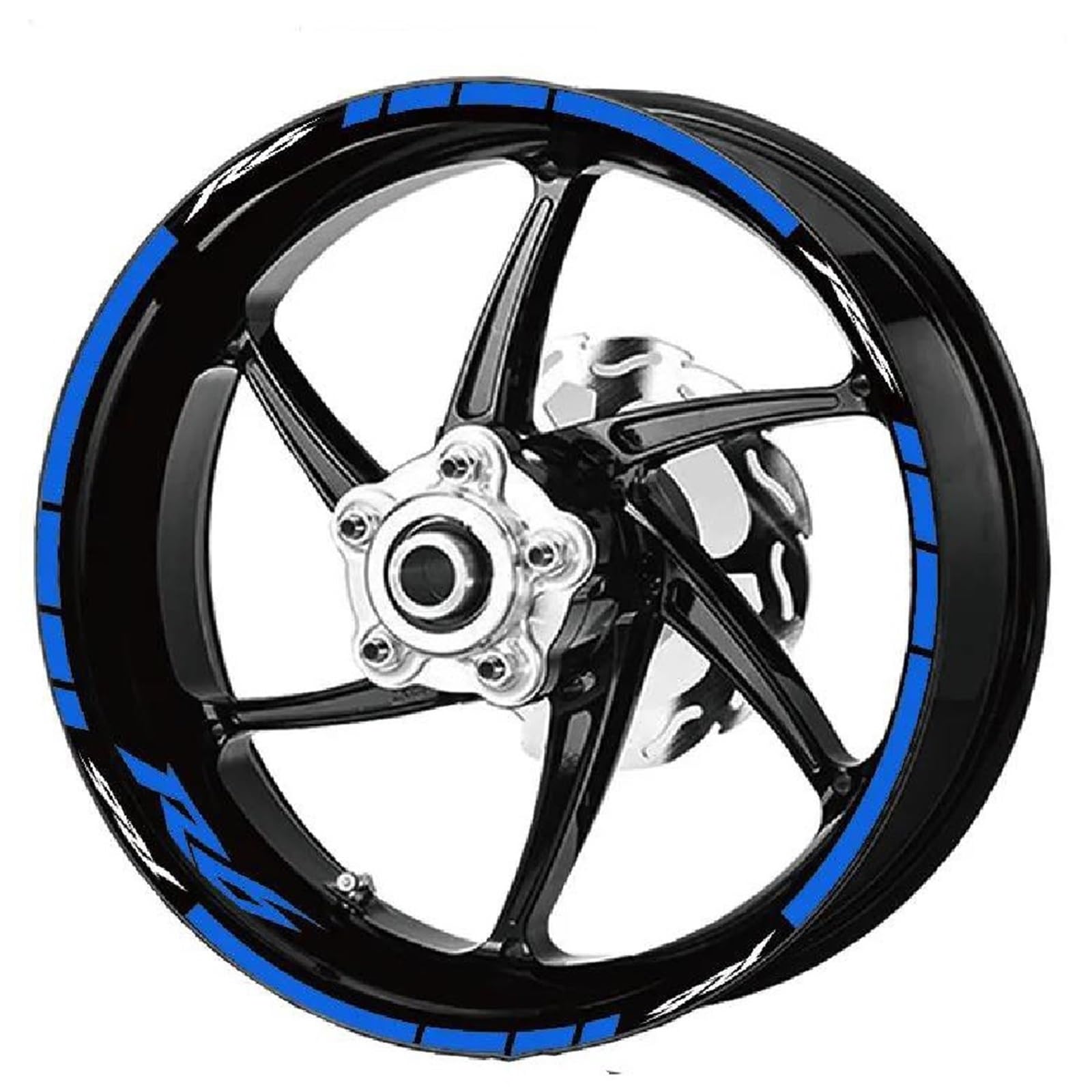 Motorradreifen, Wasserdichter Felgenaufkleber, Felgenpersönlichkeit, Reflektierender Streifenanzug, Zubehör Für Yamaha R6(Style 2)