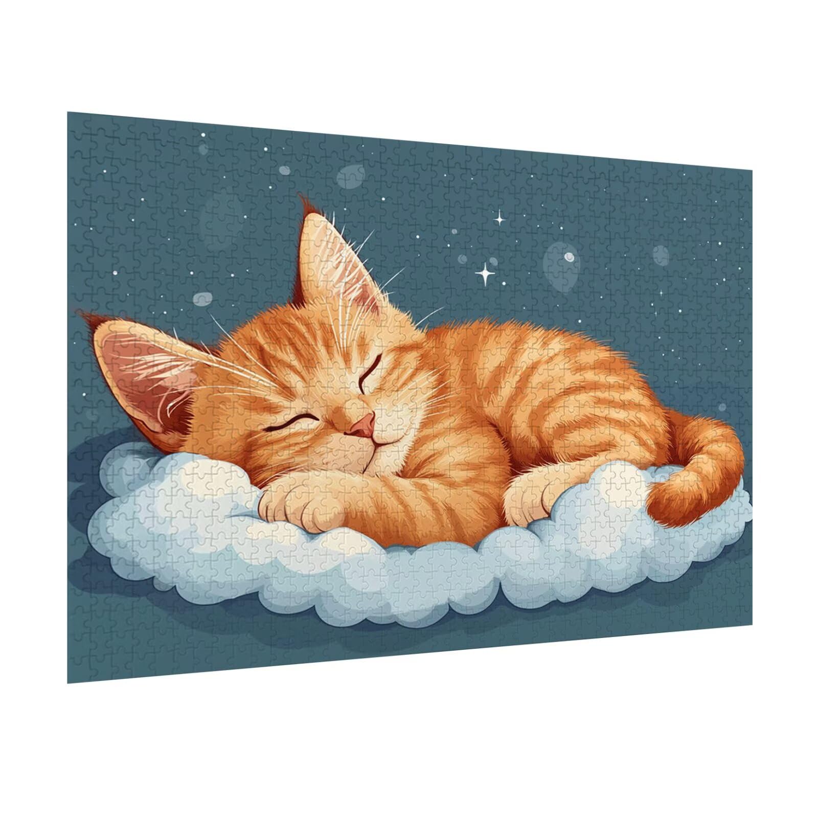 Puzzle 4000 Pezzi Cartoni animati Puzzle Classici per Gioco Familiare n-371 | Impossibile Puzzles, Intrattenimento Creativo, Rilassamento e Intelligence, Regalo per Amore e Amico, Decorazioni Casa, gatto