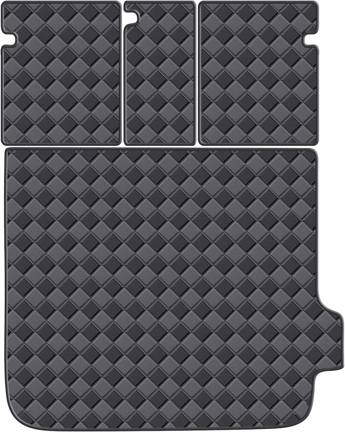 Cargo Mat & Backrest Mats for BMW X4 (G02) 2019-2025 Accessories, All Weather Waterproof Rear Cargo Liner Rear Trunk Liner Back Seat Cover Protector