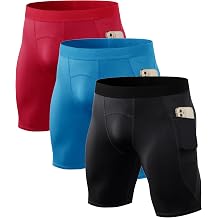 HYCOPROT Shorts De Compression Homme - Short Sport Respirant Séchage Rapide Course