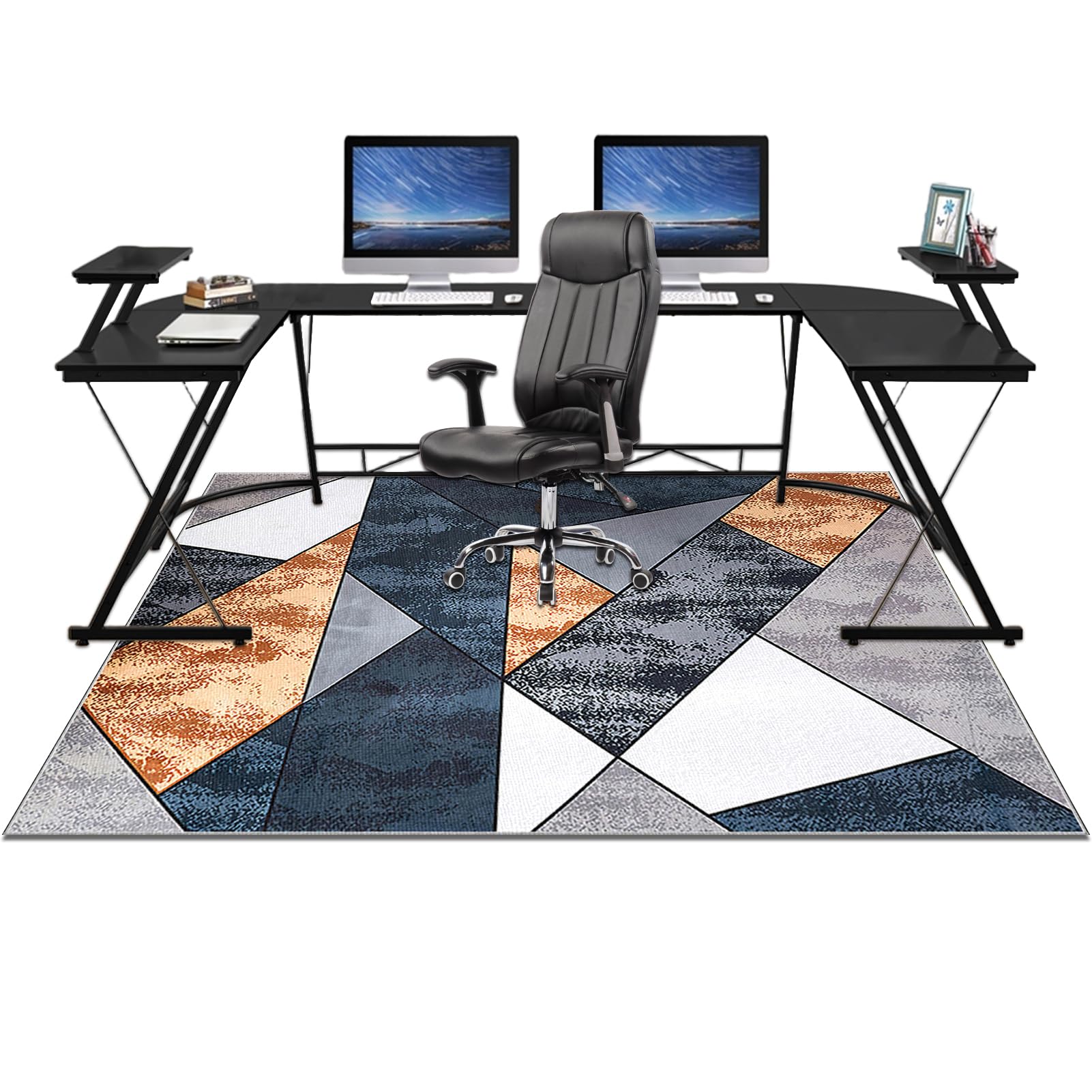 Tapis de Chaise de Bureau pour Fauteuil Antidérapant 120 x 160 cm