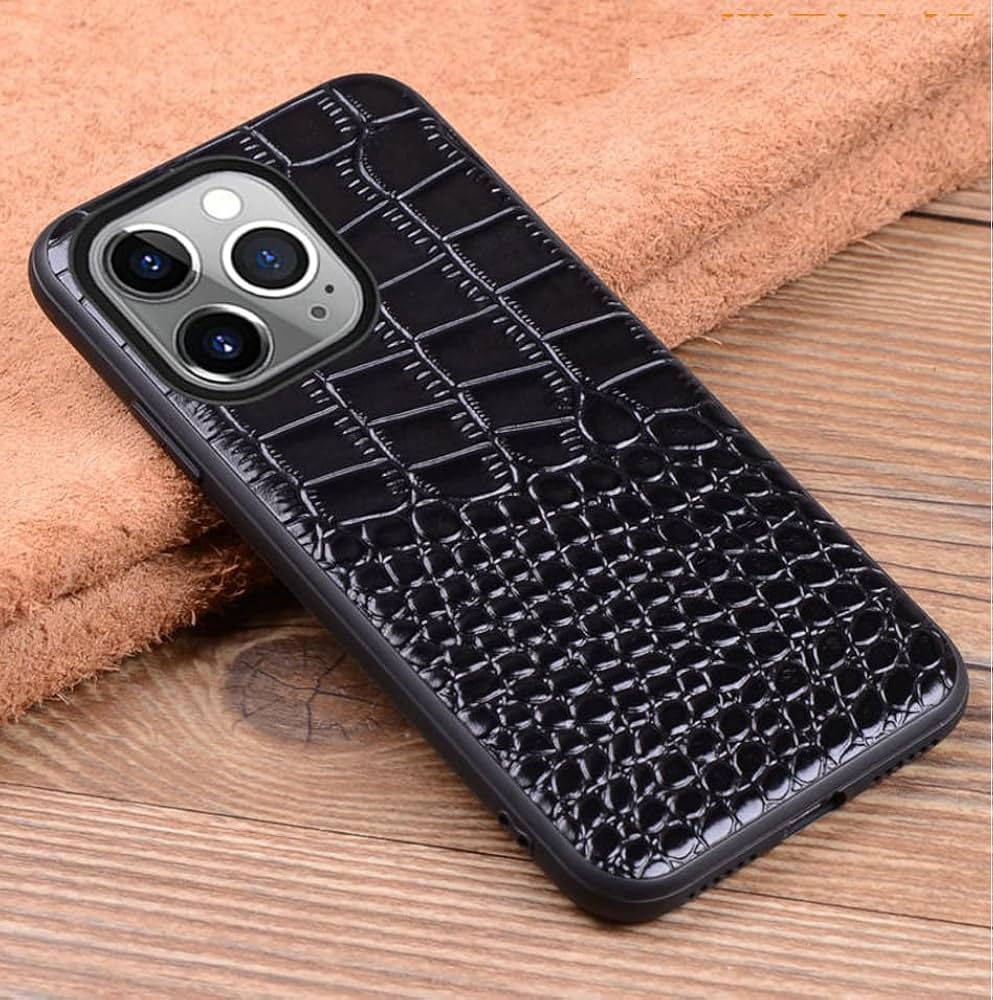 Amazon.com: for iPhone 15 Pro Max Genuine Leather Case