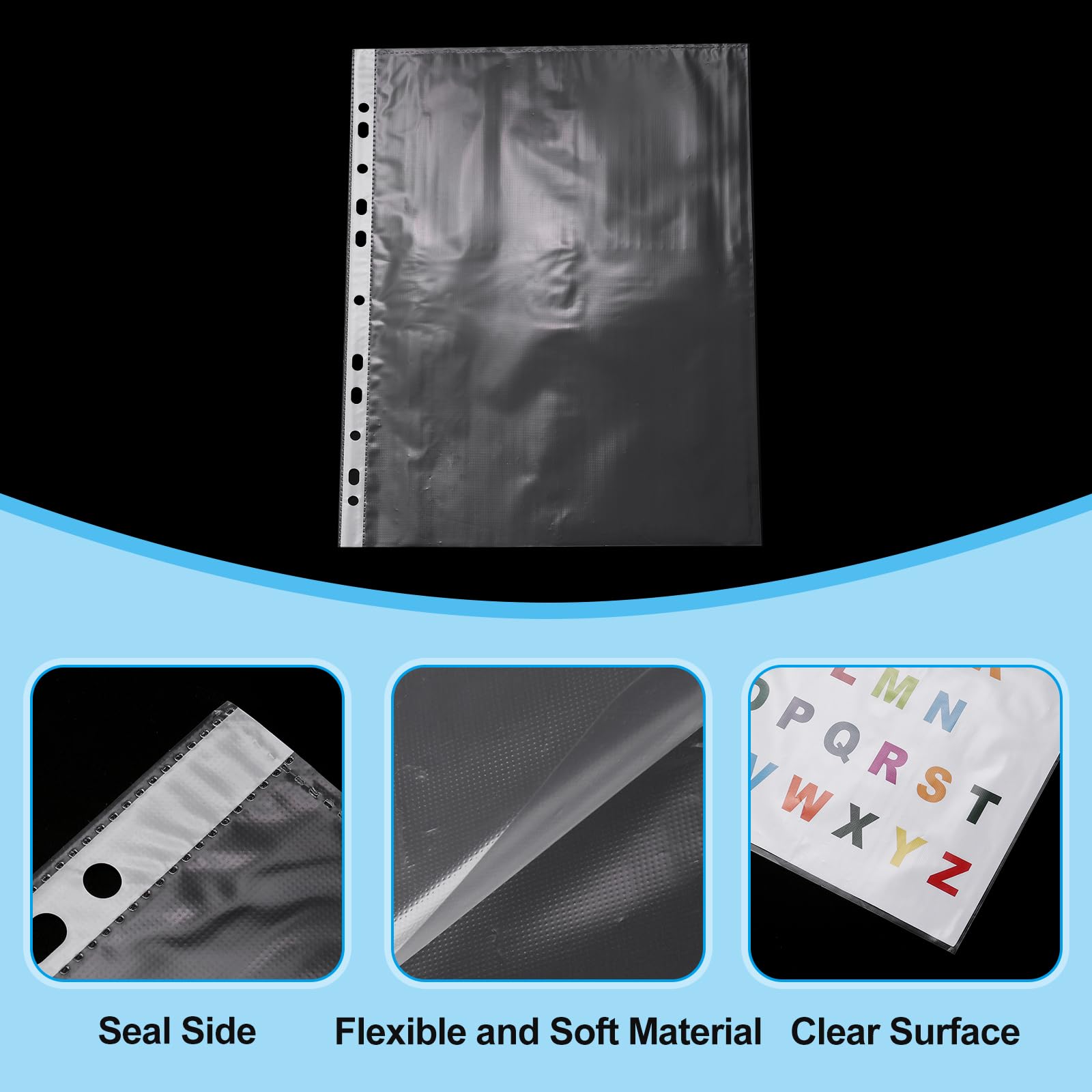 Amazon.co.jp: PATIKIL クリアシートプロテクター 100個 A4 PP