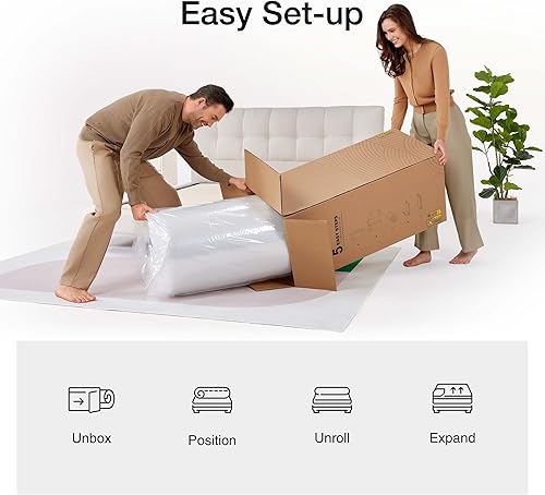 Miniatura 6 de Novilla Colchón híbrido tamaño King de 14 pulgadas, colchón híbrido tamaño King con resortes individuales para aislamiento de movimiento y alivio de