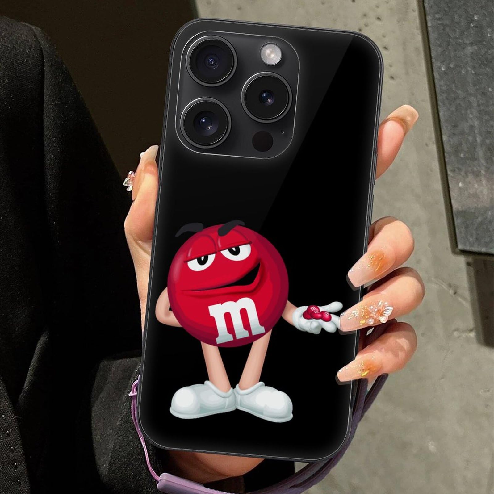 Amazon.co.jp: iPhone 15 Proケース エムアンドエムズ チョコ iPhone