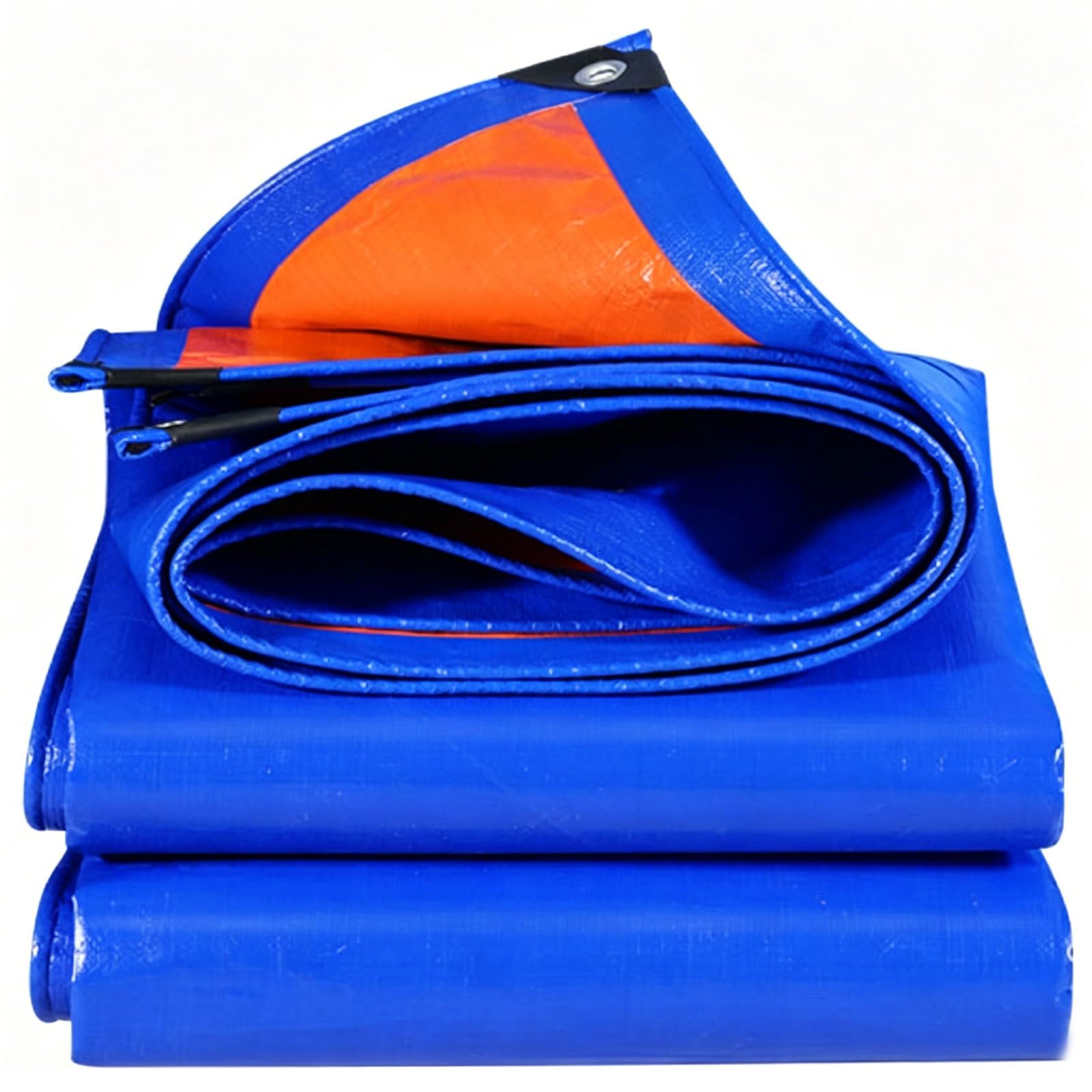 Tarpaulin Waterproof Heavy Duty 540 x 640 cm UV Resistant, Pe Material, Lightweight Cover Tarp Ground Sheet 120 G M², Reinforced Corners for Garden Furniture Camping, Blue