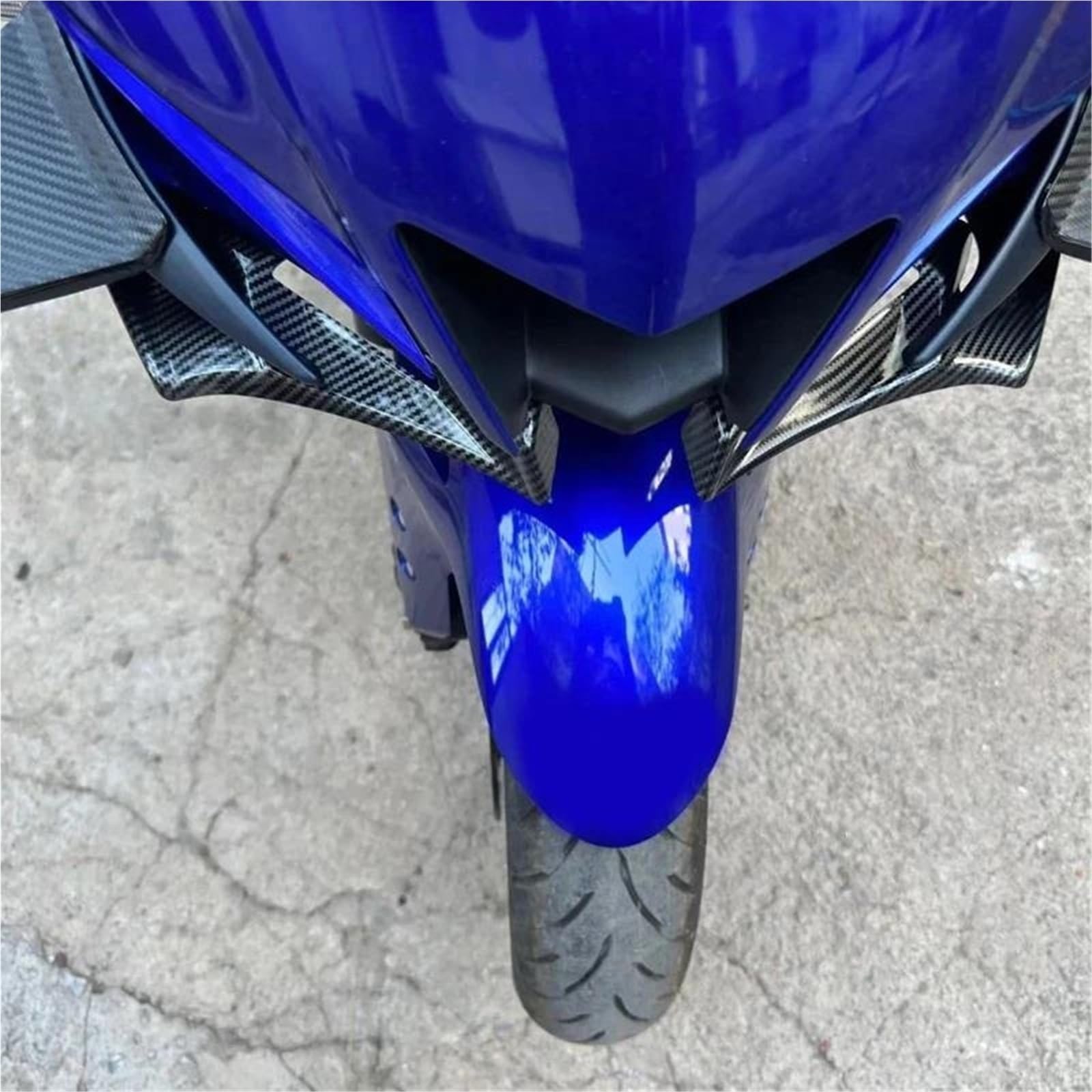 Moto Spoiler Ala Moto Nuda Spoiler Anteriore Winglet Aerodinamico Ala Kit Spoiler Per Ya&ma&ha Per R3 R25 2019-2023 2024(3)