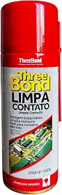 Limpa Contato Elétrico ThreeBond 250ml Spray | Evaporação Rápida | Ideal para Eletrônicos Placas, Conectores, Circuitos, Pilhas, PC, Baterias