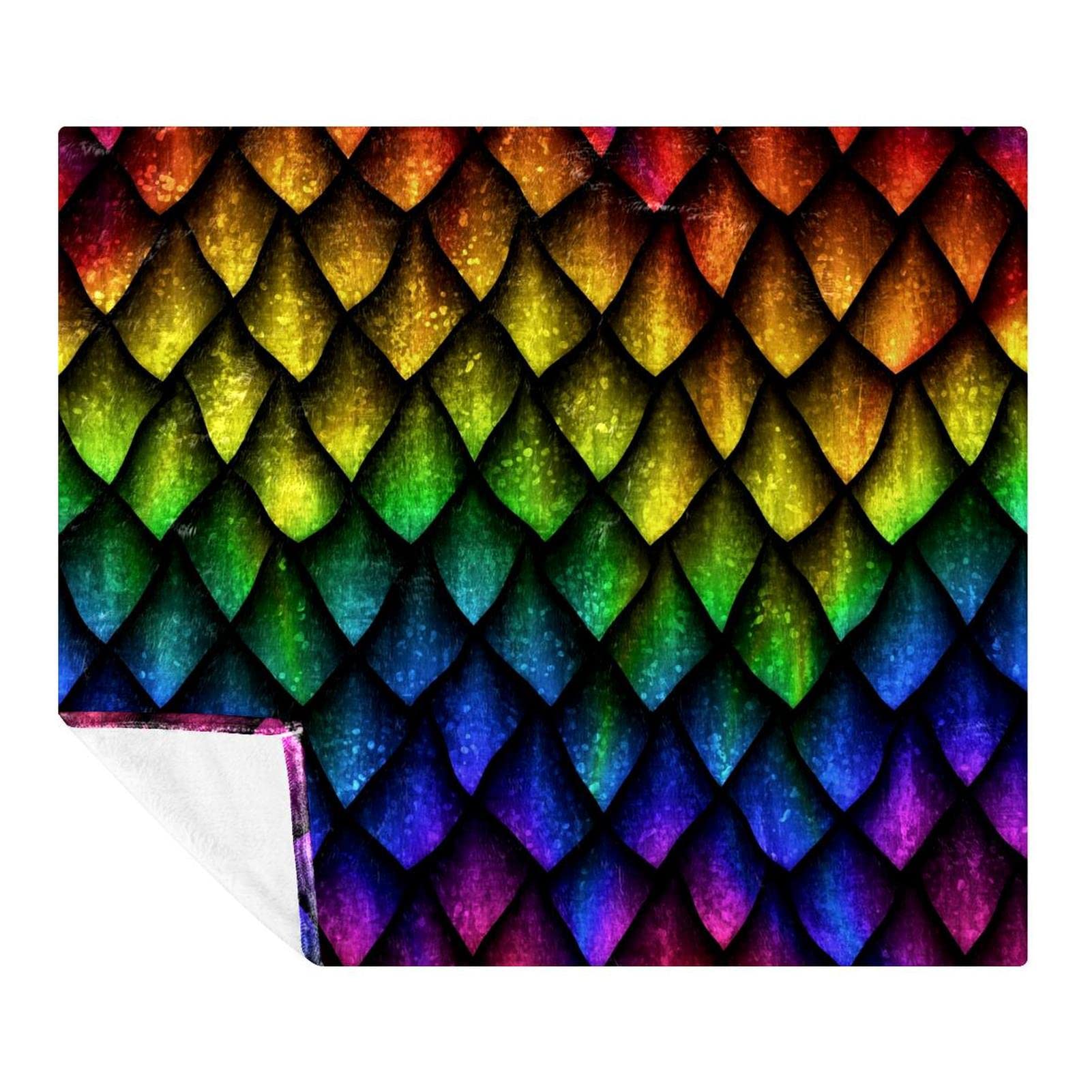 Couverture polaire légère arc-en-ciel pour cocooning sur canapé et escapades en voyage