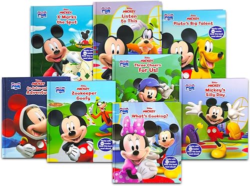 Miniatura 2 de Mickey Mouse Me Reader - Lector electrónico de 8 libros, libros de Mickey Mouse Clubhouse para niños pequeños, niños con Mickey, Minnie, Donald y