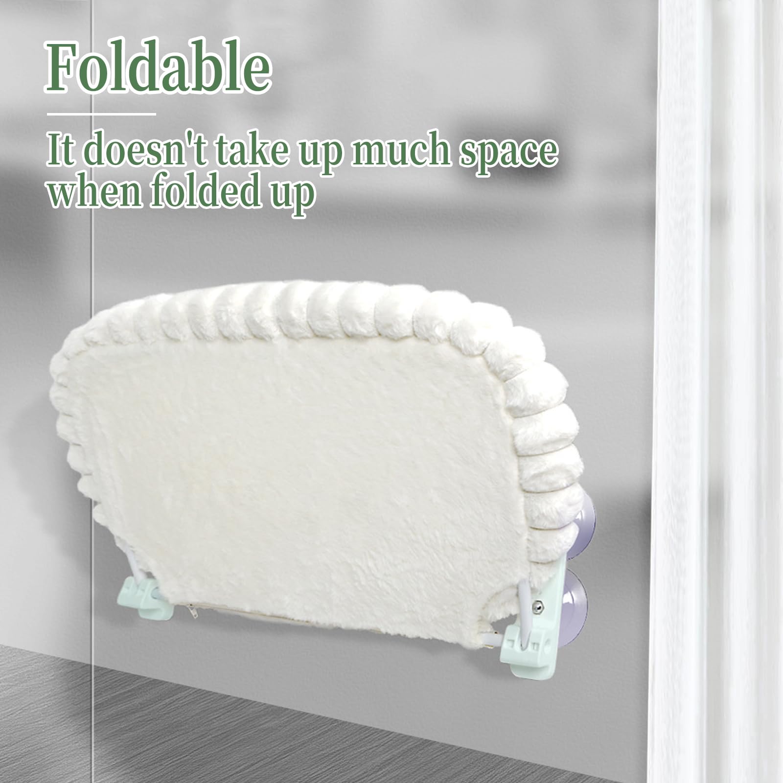 Cama para gatos para ventanas, gatos o ventanas, tumbona para gatos, hamaca con funda reversible y ventosas, estructura de acero estable, soporta hasta 18 kg, para gatos domésticos y perros