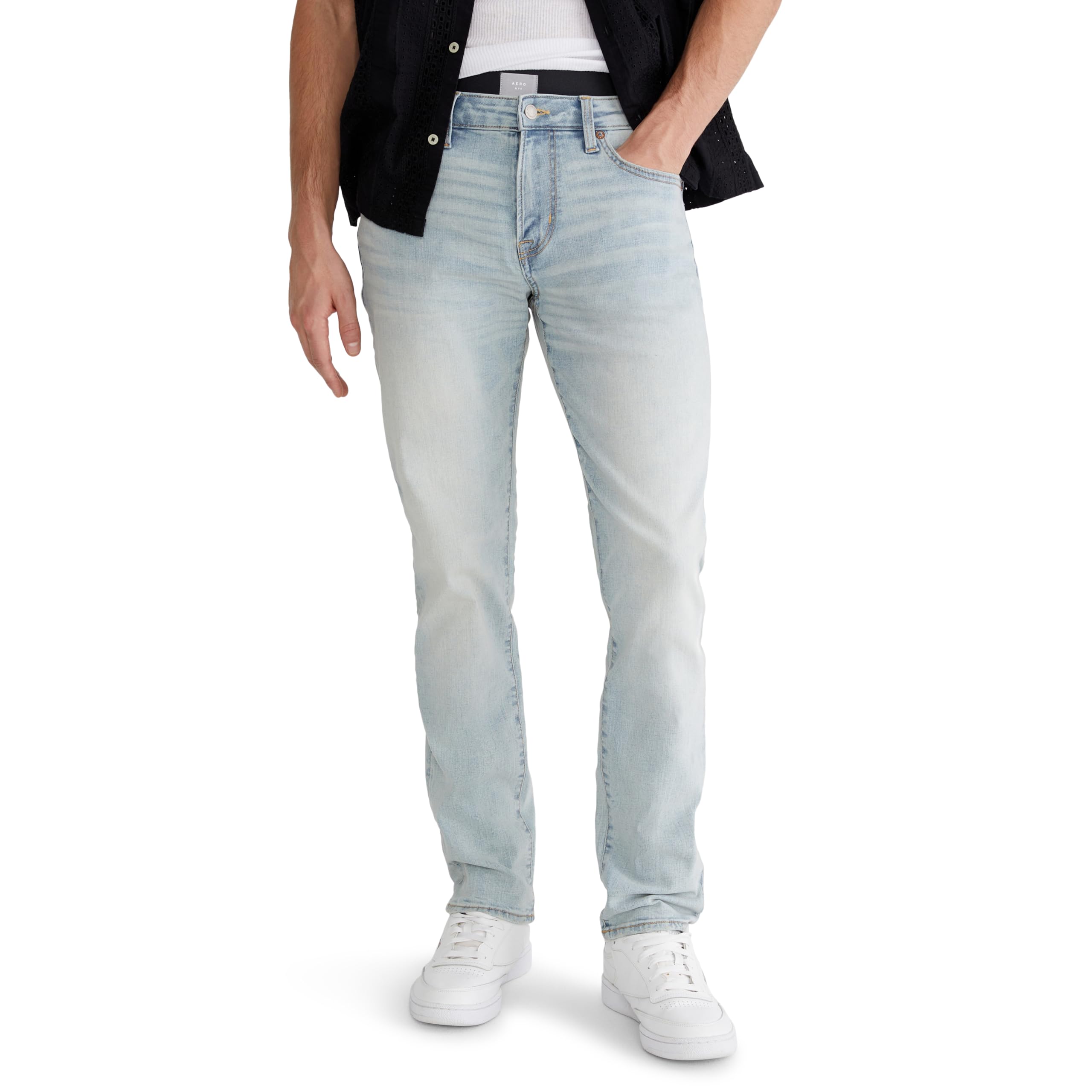 

                                                    Aeropostale Men's Slim Premium Max Stretch Jean, L