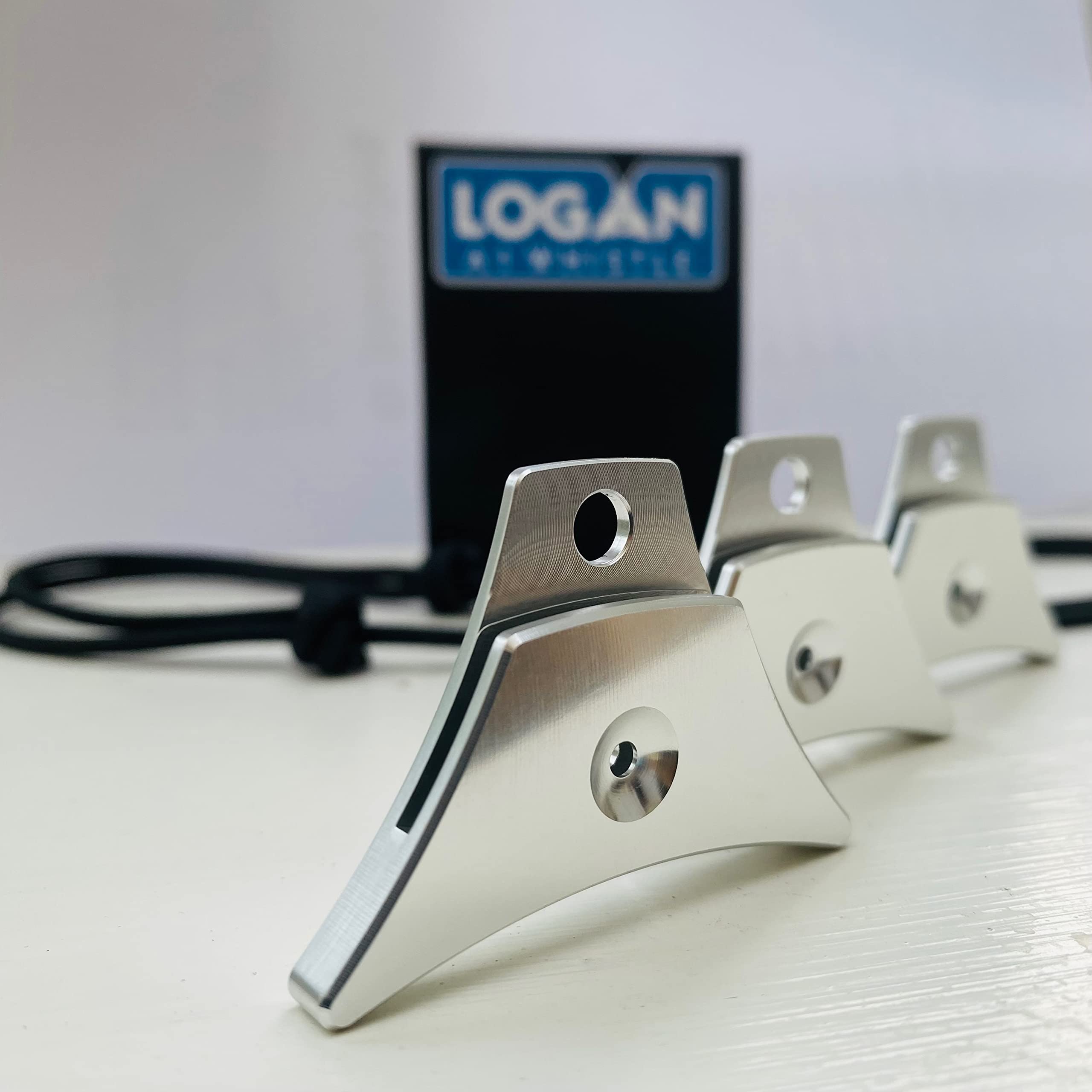 Logan Whistles A1 Anodised Alloy Sheepdog Whistle with Sailing Rope Lanyard | 100% UK Made Dog Training Whistle for Recall, Herding & Working Dogs | Pack of 3 (Silver)