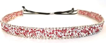 Pink Crystal Rhinestone Cowgirl Hat Band Jewelry