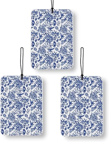 Miniatura 9 de Ambientador de aire para automóvil de playa costera azul, 4 piezas, tabla de surf retro oceánico, ola, árbol de coco, ambientador de aire playero