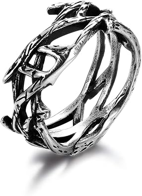 Stainless Steel Ring for Men Women Vintage Punk Ring Snake Octopus Eye of God Dragon Scale Ring Comfort Fit Size 7-13
