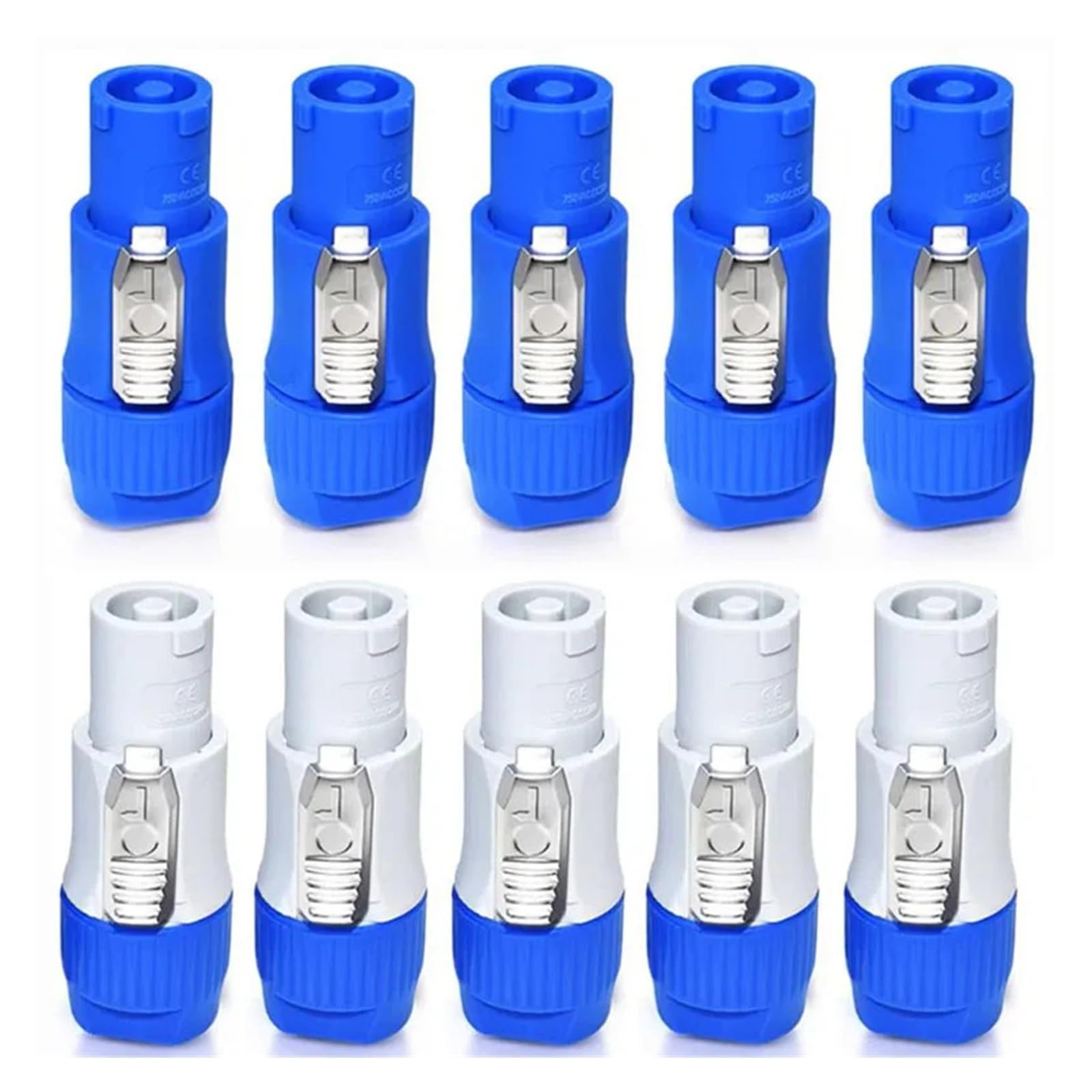 Enchufe NAC3FCA de 20A con Sistema de Bloqueo Rápido Antidesconexión Pack de 10 Conectores 5
