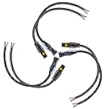 QOFOWIN 2Pin Connector Waterproof Connector,Male and Female 16 AWG 2 Wire Plug Auto Electrical Wire Connectors for car Truck, Boat and Other Wire Connection,Automotive Electrical Connections(3Pairs)