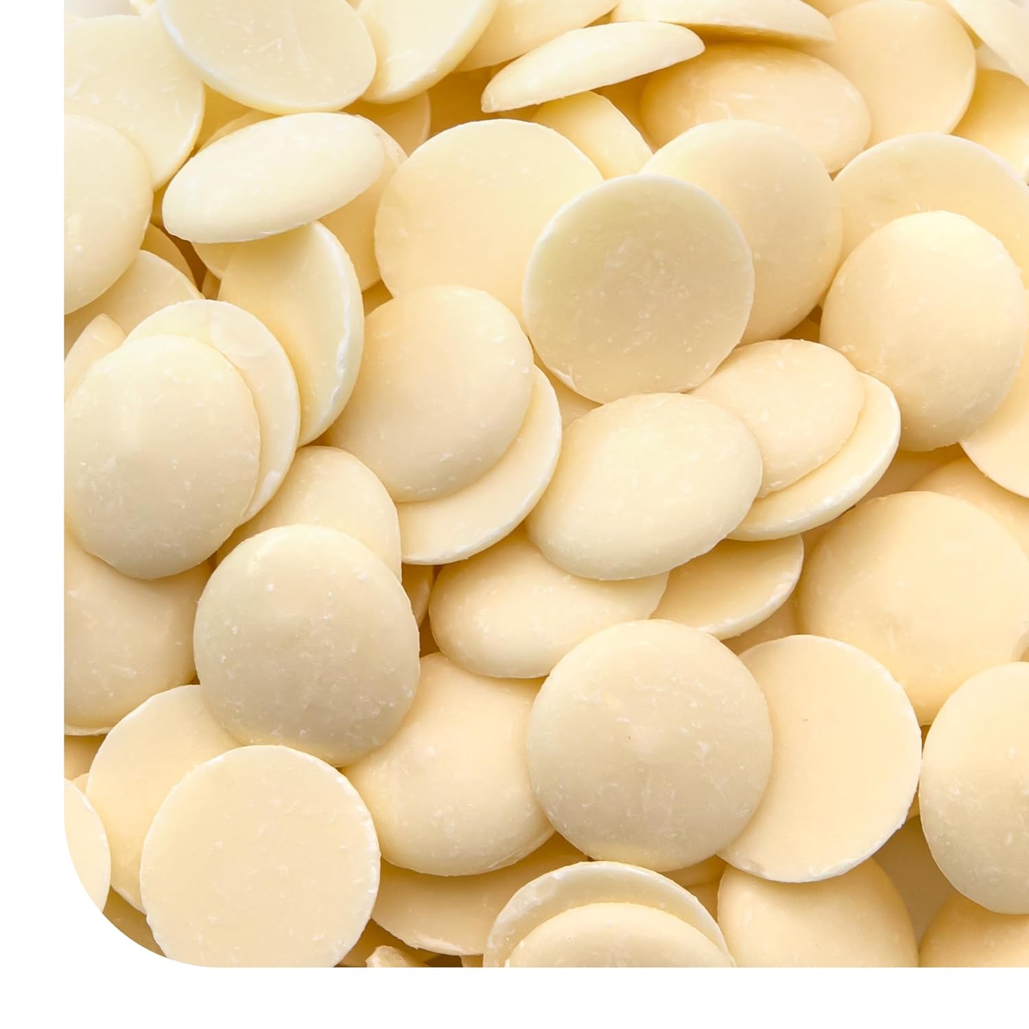 White Chocolate Melts - 2 Pound Pack - Merckens Melting Wafers for Dipping, Molding, Coating and Baking - Creamy Chocolate Melting Wafers for All Occasions