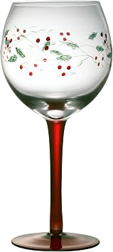 Pfaltzgraff Winterberry 13-ounce Hand Painted Goblet, Set of 4, 13 Ounce, White