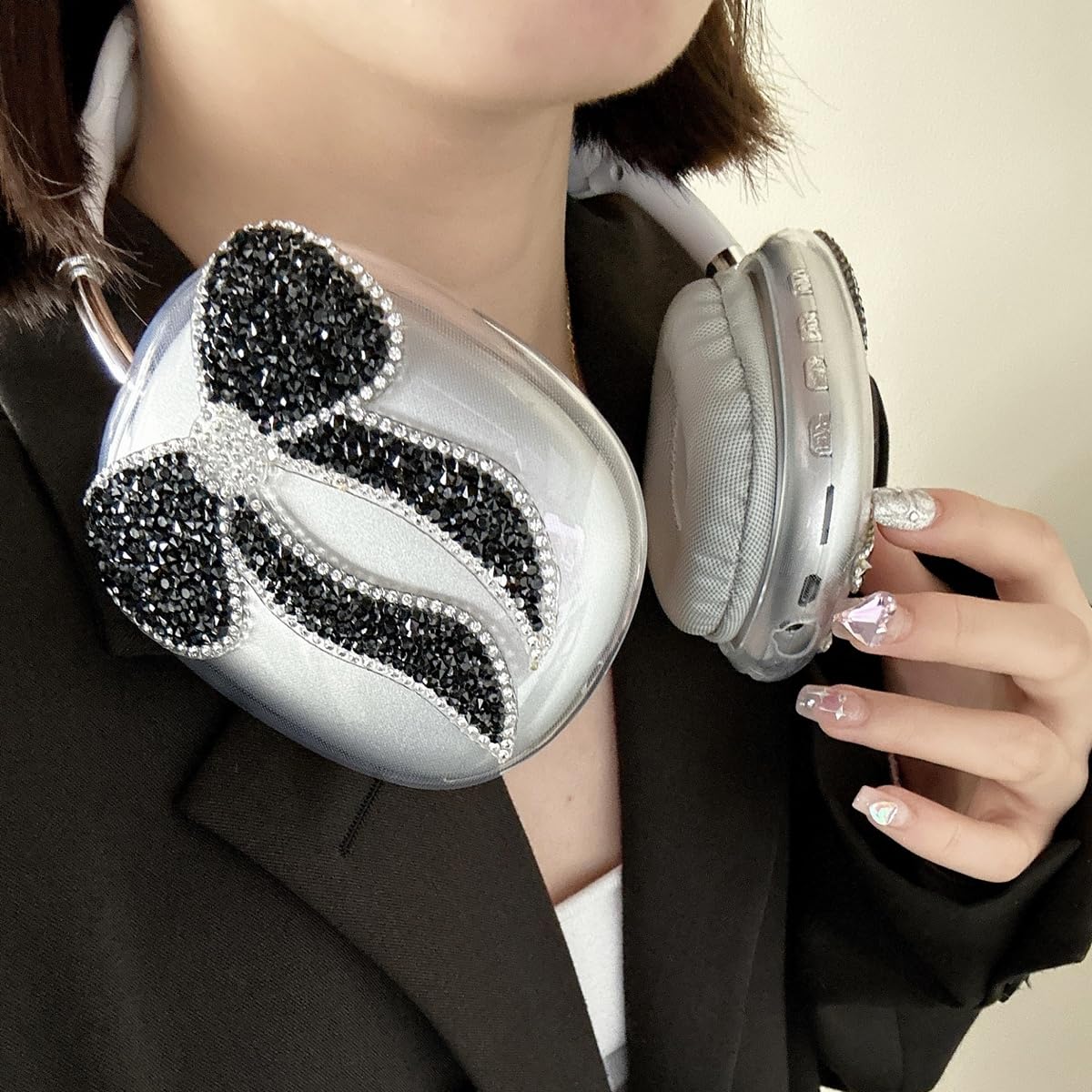 Amazon | JLSDBMZ AirPods Maxケースと互換性があり、かわいいリボンの