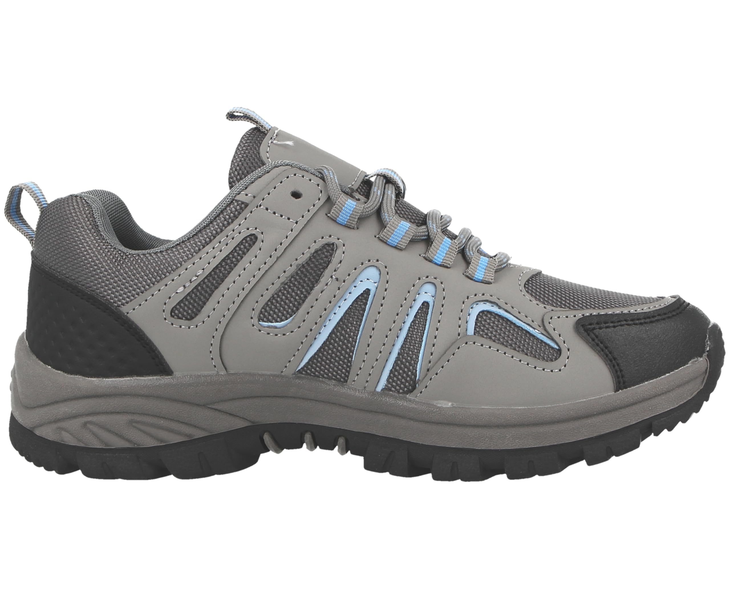 Groundwork Scarpe da trekking da donna in ecopelle e rete con colletto imbottito