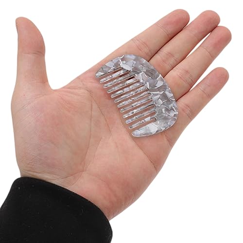 Miniatura 16 de VOCOSTE Mini peine para el cabello de dientes anchos, peine antiestático de tamaño de bolsillo para cabello grueso y rizado, cuidado del cabello