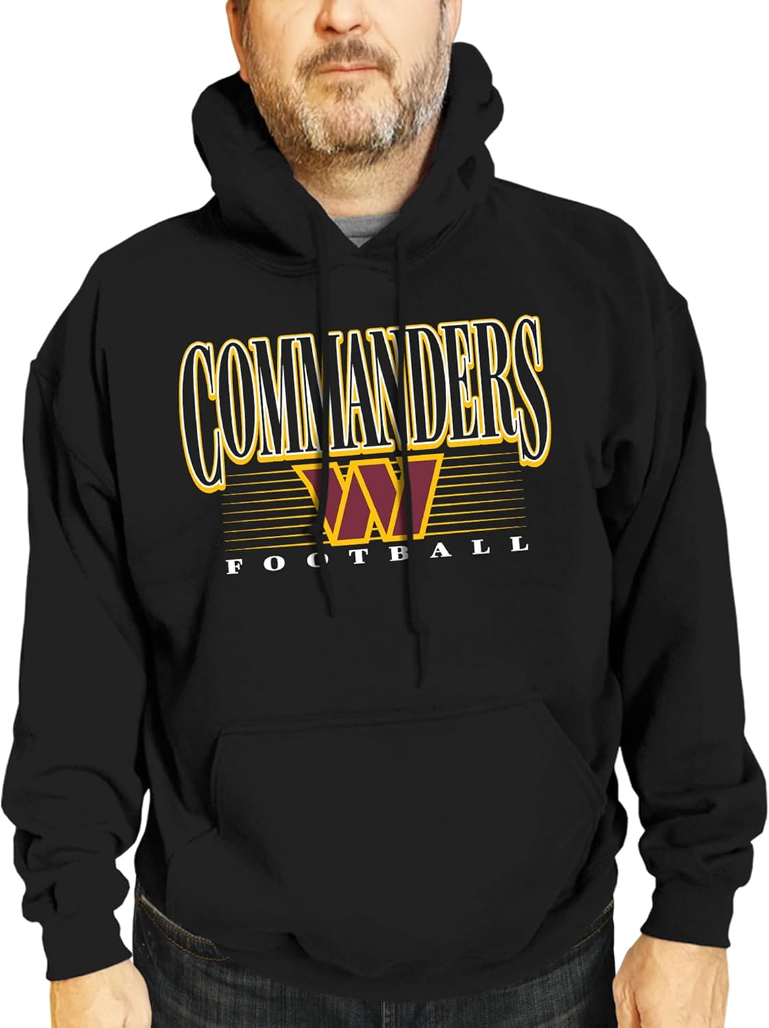 Team Fan Apparel NFL Adult Unisex Overtime Blueprint Soft Fleece Hooded Sweatshirt, Officially Licensed Football Hoodie!