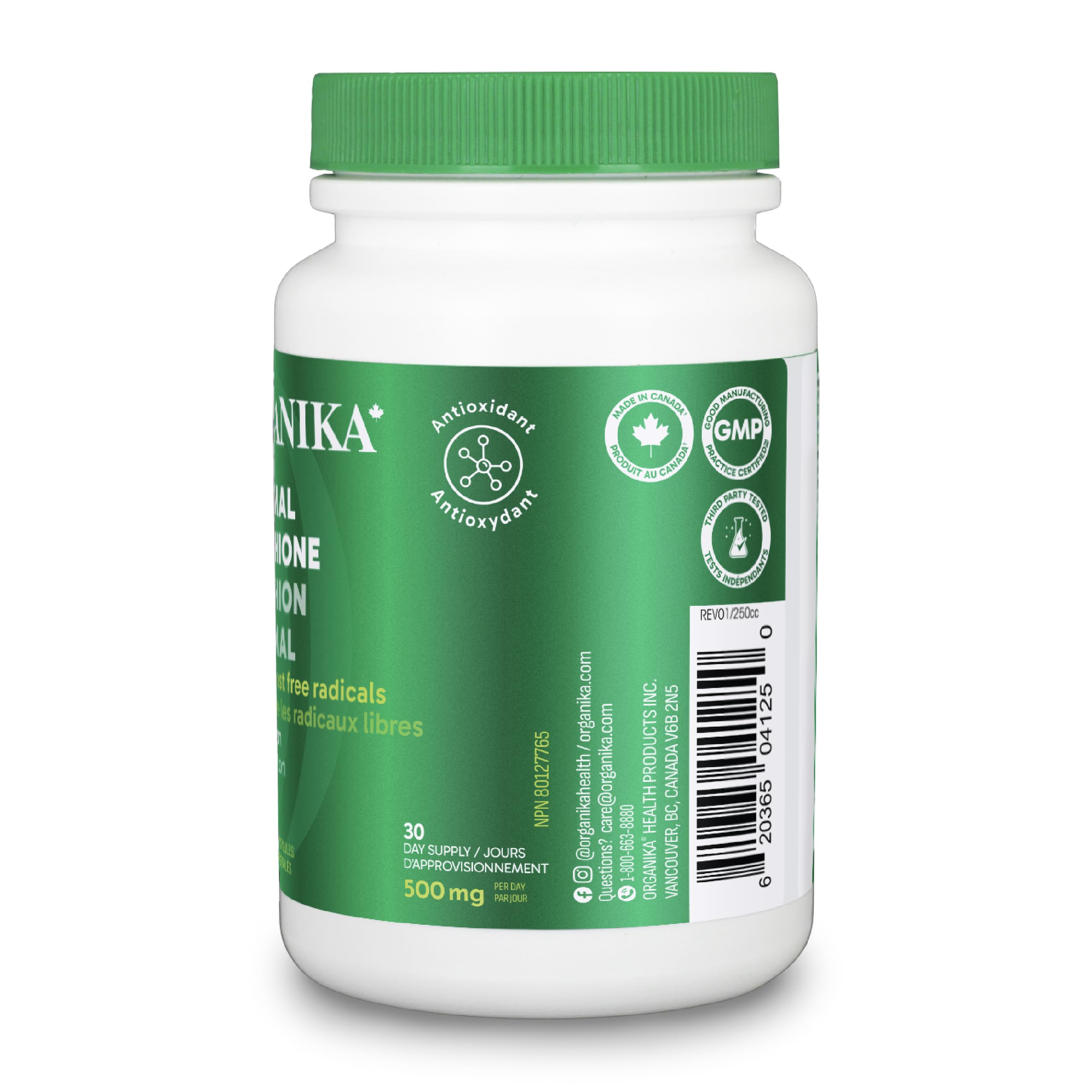 Organika Liposomal L-Glutathione 500mg