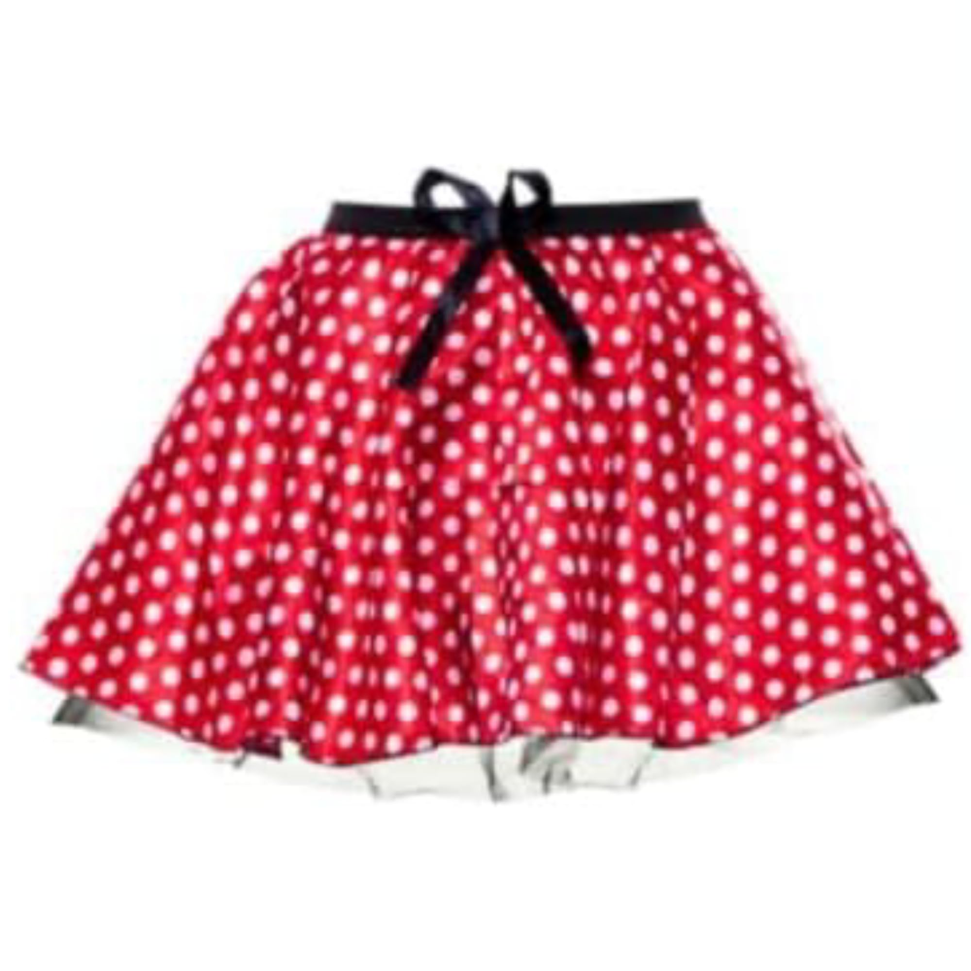 SoWest Women’s Red Tutu Skirt & Headband Ears Costume – Adult Fancy Dress Outfit for Fun Run, Hen Party & Carnival | Ladies Polka Dot Skirts for Halloween & Cosplay Events - S