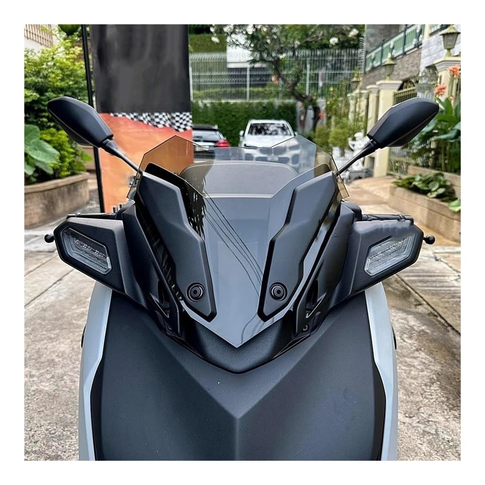 Parabrezza Anteriore In Policarbonato Per X-MAX 300 (2017-2022) – Grigio Fumo, Sostituto Aftermarket, Facile Da Installare