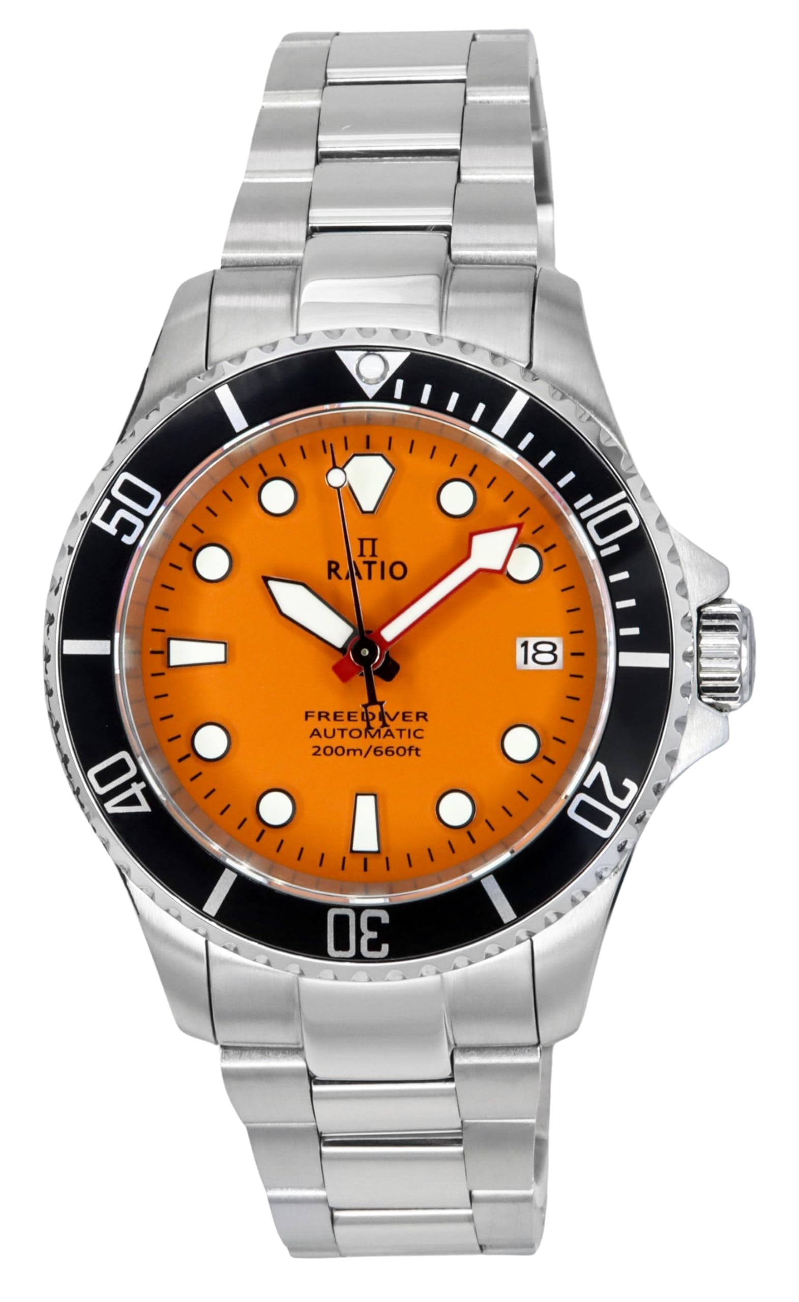 RATIO FreeDiver Sapphire Crystal Diver Watch Japanese Automatic Movement Dive Watch 200m Water Resistant Diving Watch
