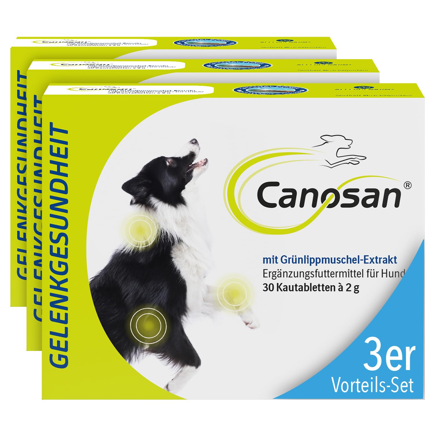 CANOSAN Gelenk Kautabletten 3x30 STK. für Hunde - Grünlippmuschel