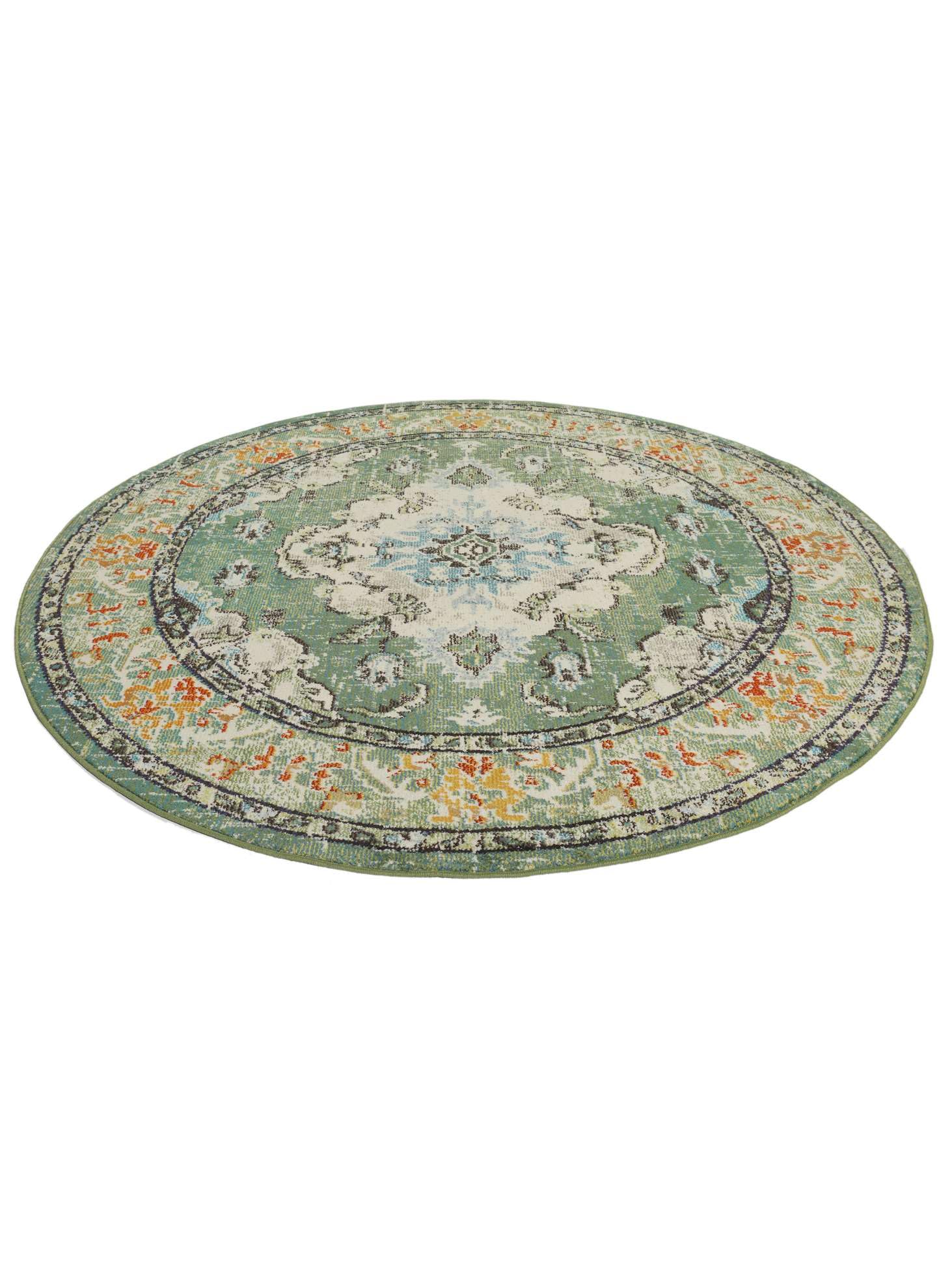 RugVista Leia Teppich, Ø 200 cm, Grün