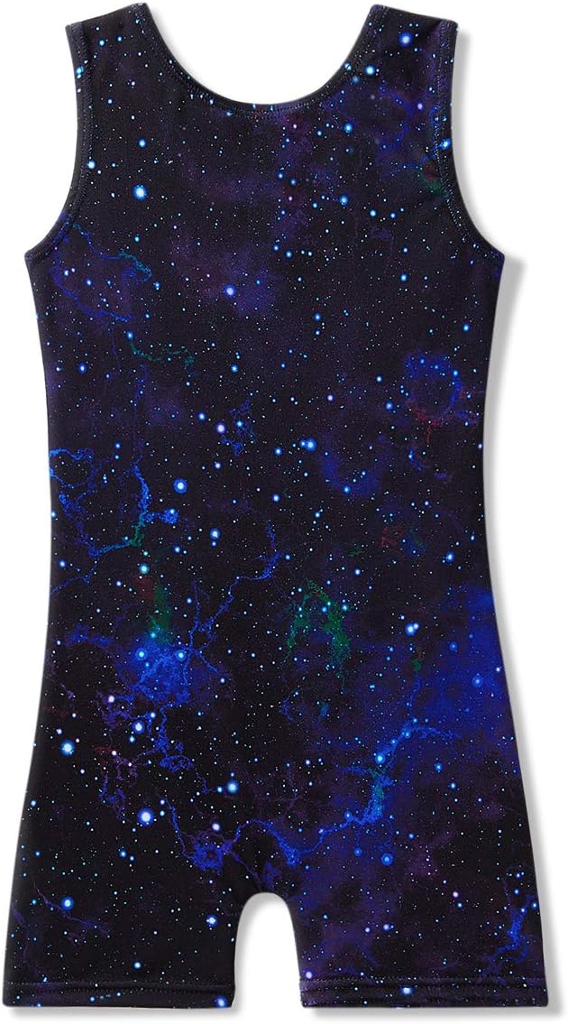 MYQFFGymnastics Leotards for Girls Toddler Kids Dance Outfits Sparkle Tumbling Biketards Unitard Unicorn Mermaid