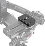 FocusFoto Upper Quick Release Baseplate QR Plate for DJI Ronin RS 4 Mini /RS4 /RS4 PRO Gimbal Stabilizer, Compatible with RS2 RSC2 RS3 RS3 Pro Arca-Swiss Standard Camera Tripod Ballhead (RS4 Version)