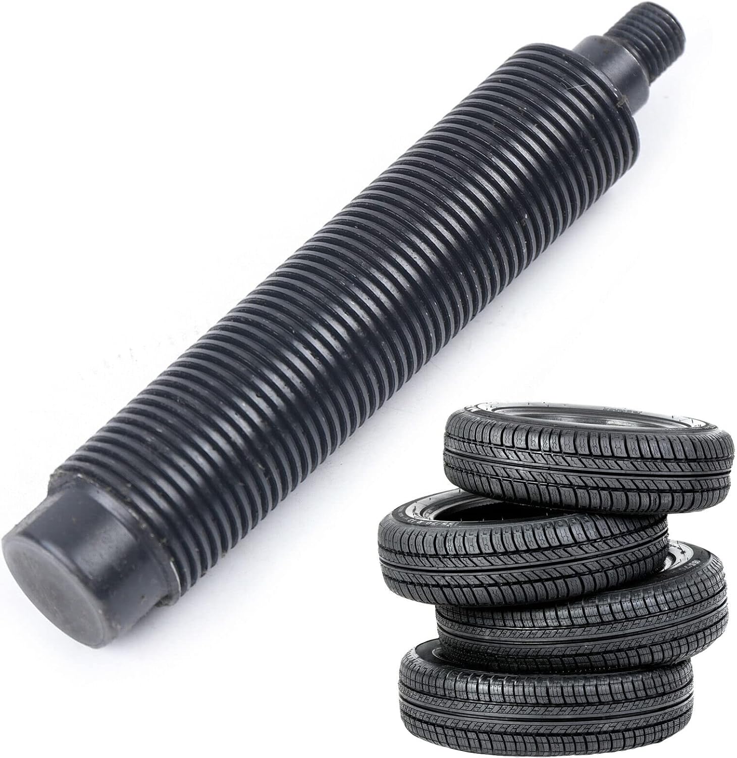 PanDair Wheel Balancer Tire Change Tool,Tire Wheel Balancer Conversion Threaded Shaft Steel Black 189mm*36mm Replacement