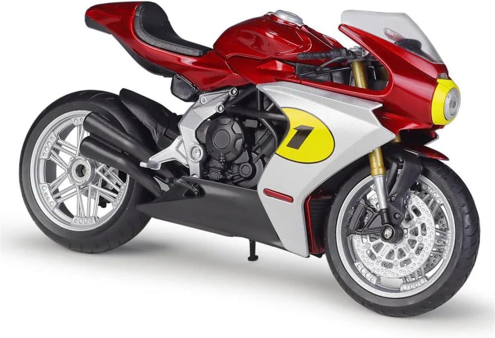 Scale Motorcycle Model 1:12 For MV Agusta For Superveloce Ago 2022 Simulation Alloy Motorcycle Model Shock Absorbers Collection Toy Car Gift
