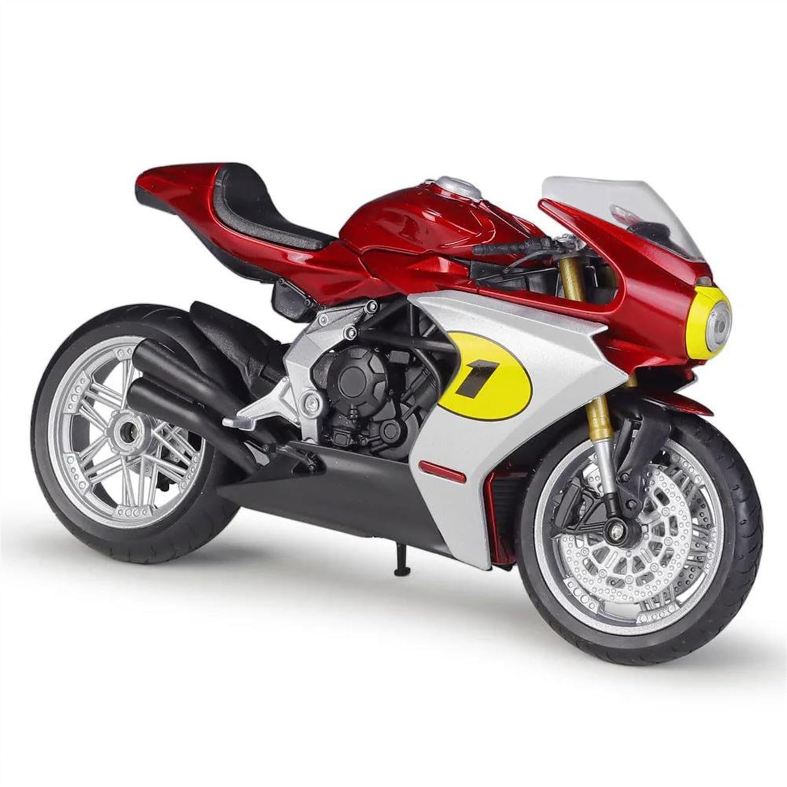 Scale Motorcycle Model 1:12 For MV Agusta For Superveloce Ago 2022 Simulation Alloy Motorcycle Model Shock Absorbers Collection Toy Car Gift