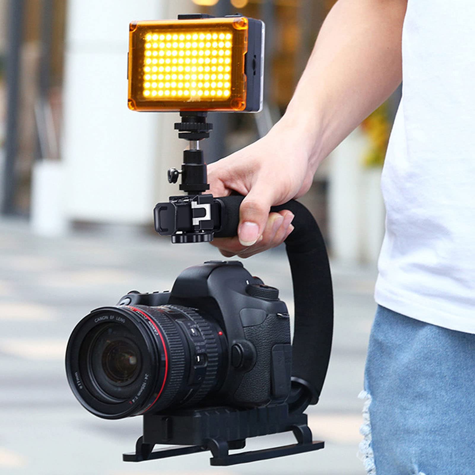 Amazon.co.jp: ビデオアクションスタビライザーハンドルグリップ