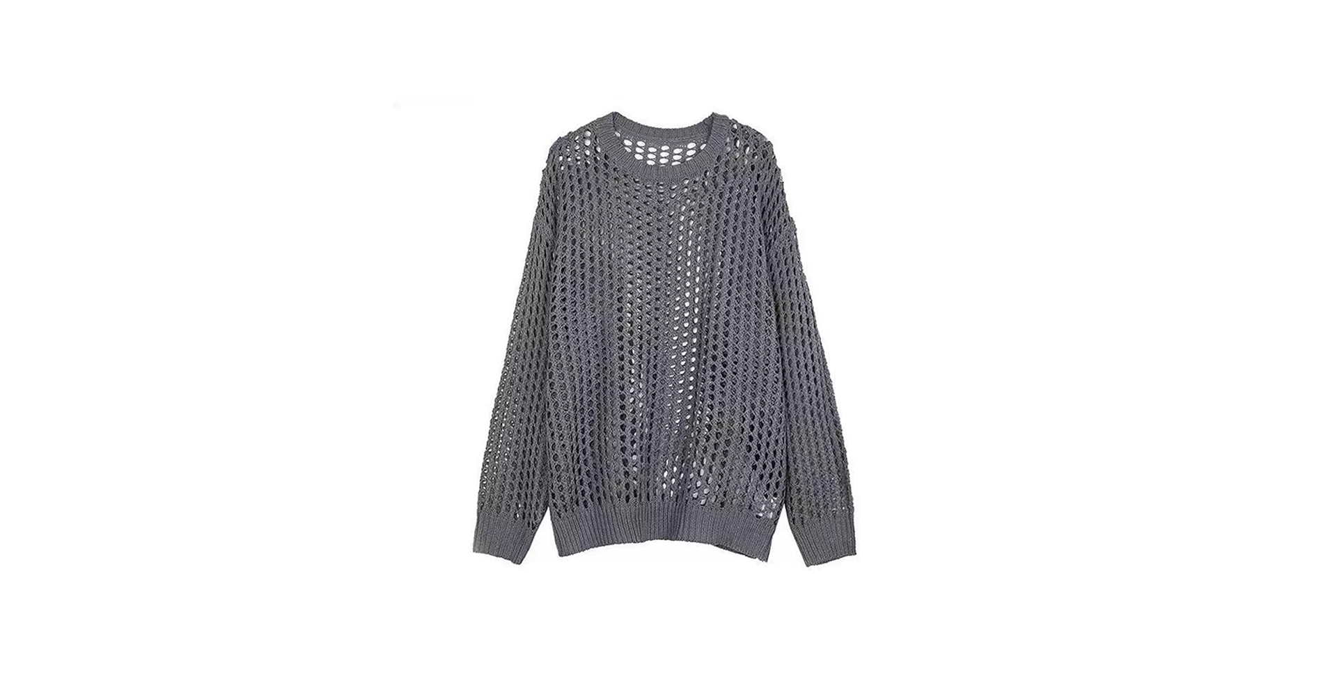 S.S. Crew Neck Shirt - Knit Mesh グレーM S.S. Crew Neck Shirt - Knit Mesh グレーM