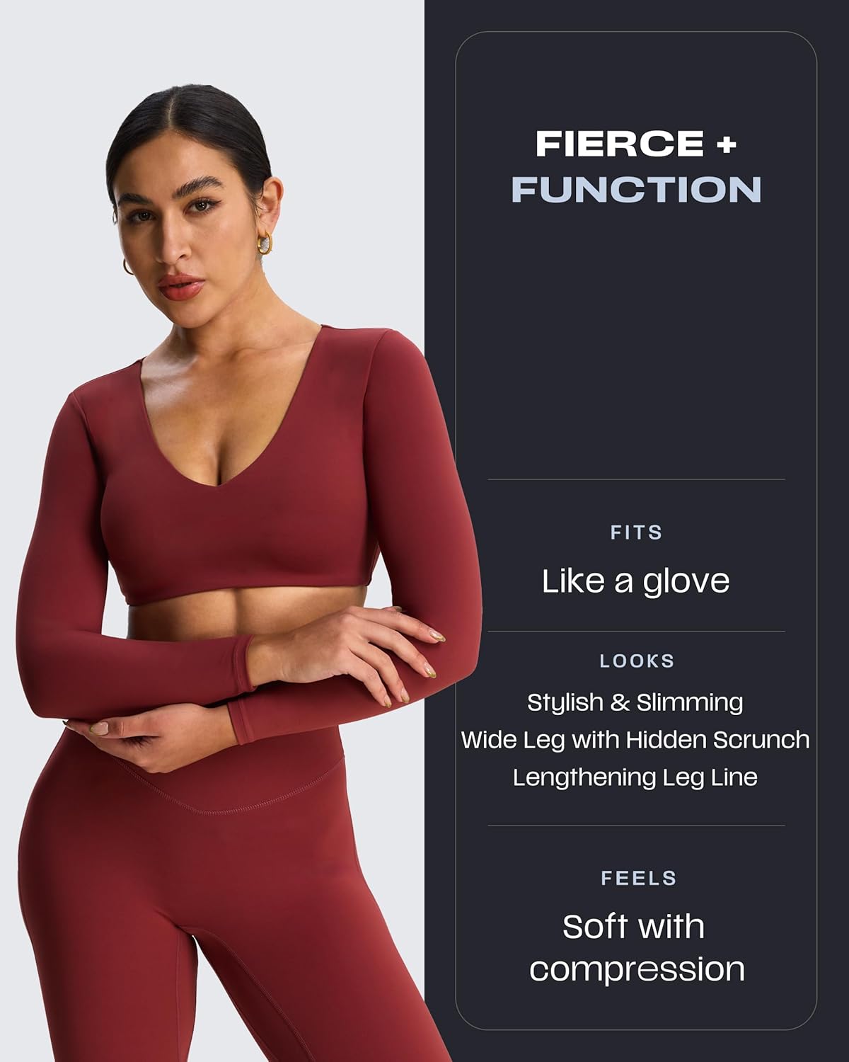 Aoxjox Flare Leggings for Women Metamorph Mid-Rise Hidden Scrunch Butt Lifting Wide Leg Yoga Pants 30"/32"/34" - Image 4